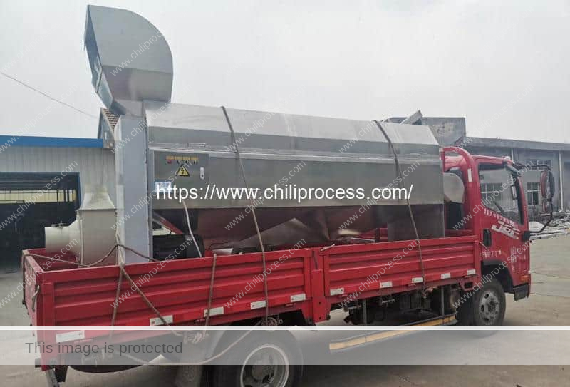 Automatic-Stainless-Steel-Chili-Pepper-Dry-Cleaning-Machine-Delivery-for-Bangladesh-Customer